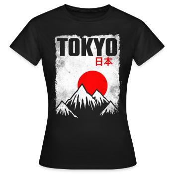 Tokio Japan - Frauen T-Shirt - Schwarz - Vorne - AI Model Female 172 dark (172cm)