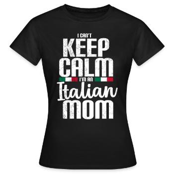 Italienische Mutter - Lustiger Spruch - Frauen T-Shirt - Schwarz - Vorne - AI Model Female 172 dark (172cm)