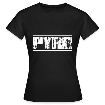 Pyro - Frauen T-Shirt - Schwarz - Vorne - AI Model Female 172 dark (172cm)