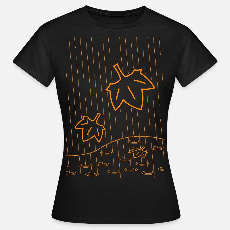 Rainy Autumn - Women's T-Shirt - black