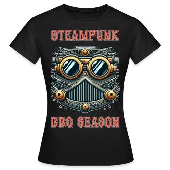 Steampunk BBQ Season 4 - Women's T-Shirt - black - Front - AI Model Female 172 dark (172cm)