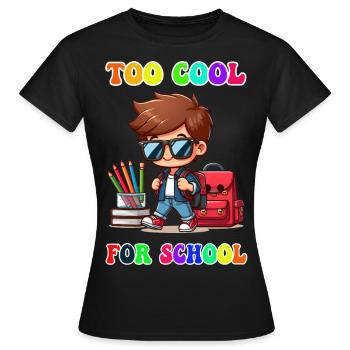 Pour se rafraîchir pour l’école - T-shirt Femme - noir - Devant - AI Model Female 172 dark (172cm)