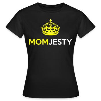 Momjesty maman mère cadeau de fête des mères - T-shirt Femme - noir - Devant - AI Model Female 172 dark (172cm)