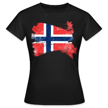 Pavillon de la Norvège - T-shirt Femme - noir - Devant - AI Model Female 172 dark (172cm)
