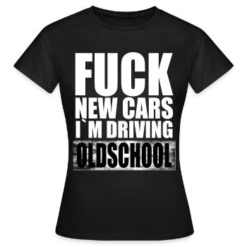 Cadeaux de dictons de voitures anciennes et anciennes - T-shirt Femme - noir - Devant - AI Model Female 172 dark (172cm)