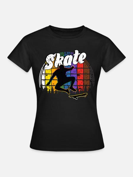 Skateboard Freestyle - Frauen T-Shirt - Schwarz