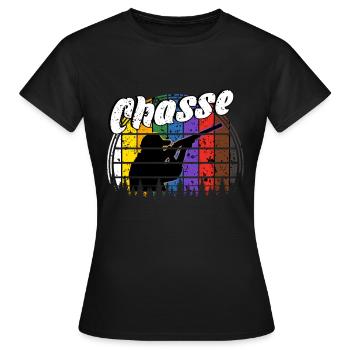 Hunting hunting - Women's T-Shirt - black - Front - AI Model Female 172 dark (172cm)