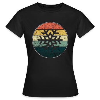 Flocon de neige - T-shirt Femme - noir - Devant - AI Model Female 172 dark (172cm)