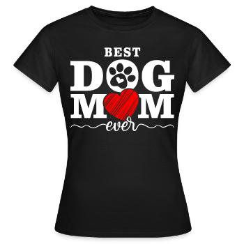 Meilleure maman chien de tous les temps - T-shirt Femme - noir - Devant - AI Model Female 172 dark (172cm)