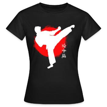Karaté - T-shirt Femme - noir - Devant - AI Model Female 172 dark (172cm)