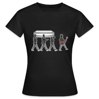 Coffin Sargträger Tanz Meme - Frauen T-Shirt - Schwarz - Vorne - AI Model Female 172 dark (172cm)