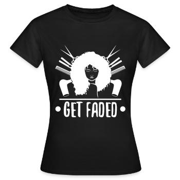 Get Faded Baber - Women's T-Shirt - black - Front - AI Model Female 172 dark (172cm)