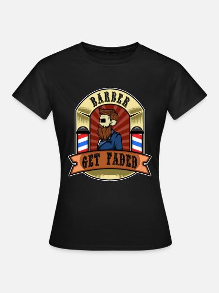 Get Faded Baber - Frauen T-Shirt - Schwarz