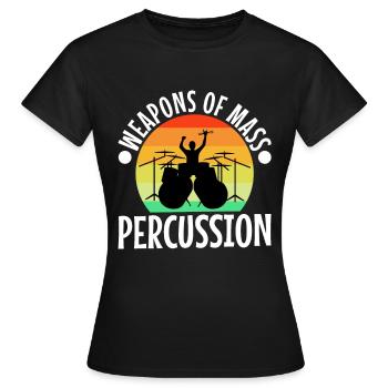 Armes de percussion de masse - T-shirt Femme - noir - Devant - AI Model Female 172 dark (172cm)