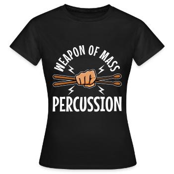 Armes de percussion de masse - T-shirt Femme - noir - Devant - AI Model Female 172 dark (172cm)