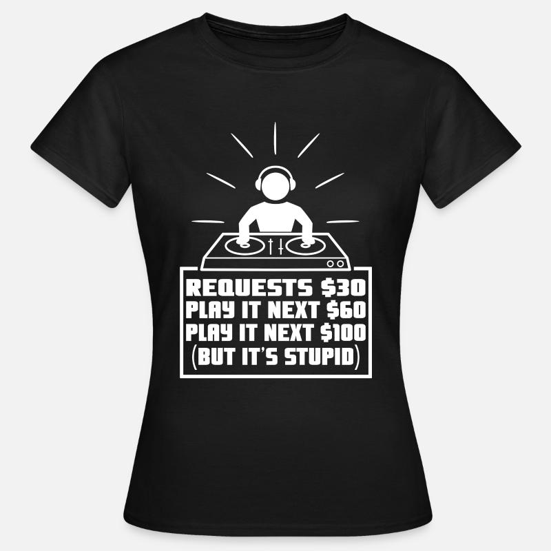 DJ Request - Frauen T-Shirt - Schwarz