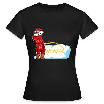 Laissez-nous illuminer Noël - T-shirt Femme - noir - Devant - AI Model Female 172 dark (172cm)