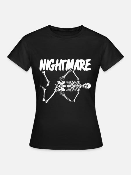 Halloween Skelett - Nightmare - Frauen T-Shirt - Schwarz