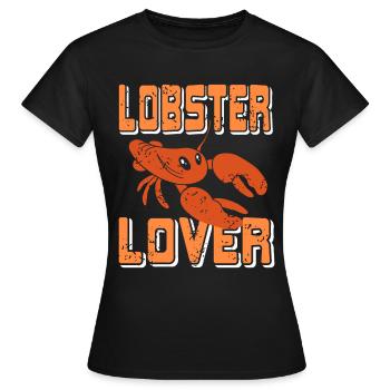 Lobster lover - Frauen T-Shirt - Schwarz - Vorne - AI Model Female 172 dark (172cm)
