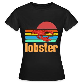 Lobster - Frauen T-Shirt - Schwarz - Vorne - AI Model Female 172 dark (172cm)