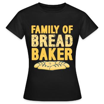 Family of bread baker - Women's T-Shirt - black - Front - AI Model Female 172 dark (172cm)