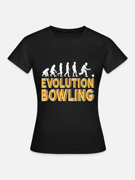 Evolution bowling - Frauen T-Shirt - Schwarz
