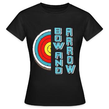 Arc et flèche - T-shirt Femme - noir - Devant - AI Model Female 172 dark (172cm)
