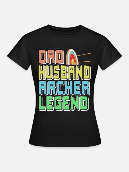 Dad Husband Archer Legend - Frauen T-Shirt - Schwarz