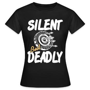 Archer - Silencieux mais mortel - T-shirt Femme - noir - Devant - AI Model Female 172 dark (172cm)