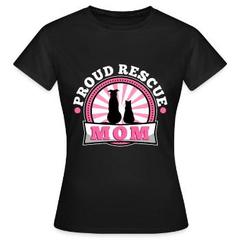 Fière maman sauveuse - T-shirt Femme - noir - Devant - AI Model Female 172 dark (172cm)