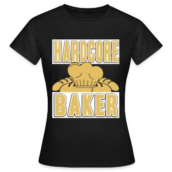 Hardcore Baker - Frauen T-Shirt - Schwarz - Vorne - AI Model Female 172 dark (172cm)