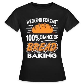 Weekind a perdu 100% de chances de cuire du pain - T-shirt Femme - noir - Devant - AI Model Female 172 dark (172cm)
