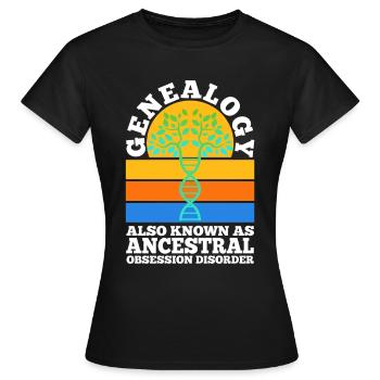 Trouble obsessionnel ancestral - T-shirt Femme - noir - Devant - AI Model Female 172 dark (172cm)