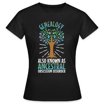 Trouble obsessionnel ancestral - T-shirt Femme - noir - Devant - AI Model Female 172 dark (172cm)