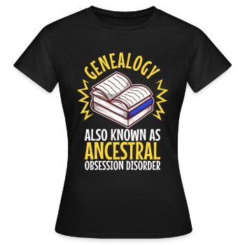 Trouble obsessionnel ancestral - T-shirt Femme - noir - Devant - AI Model Female 172 dark (172cm)