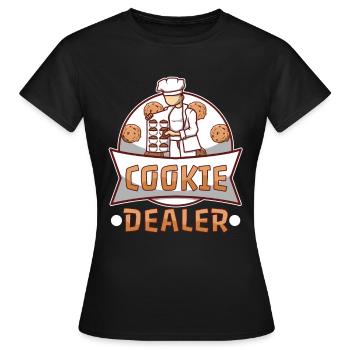 Cookie dealer - Frauen T-Shirt - Schwarz - Vorne - AI Model Female 172 dark (172cm)