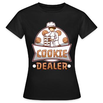 Cookie dealer - Frauen T-Shirt - Schwarz - Vorne - AI Model Female 172 dark (172cm)
