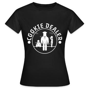 Cookie dealer - Frauen T-Shirt - Schwarz - Vorne - AI Model Female 172 dark (172cm)