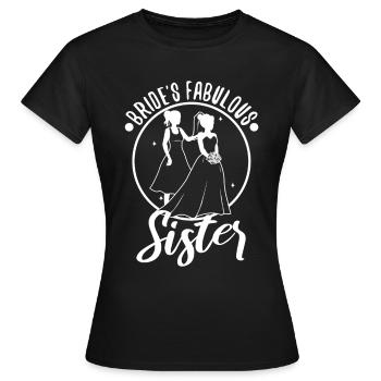 Brides fabulous sister - Women's T-Shirt - black - Front - AI Model Female 172 dark (172cm)