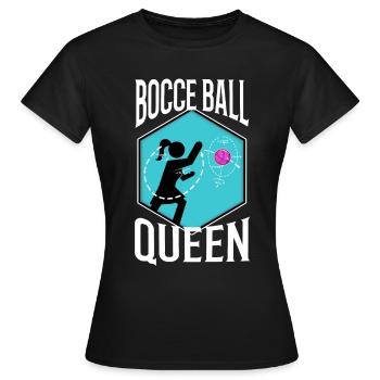 Bocce Ball Queen - Women's T-Shirt - black - Front - AI Model Female 172 dark (172cm)