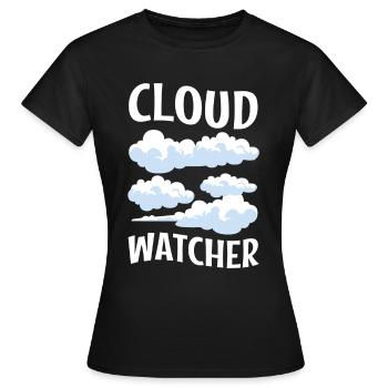 Cloud Watcher - Frauen T-Shirt - Schwarz - Vorne - AI Model Female 172 dark (172cm)