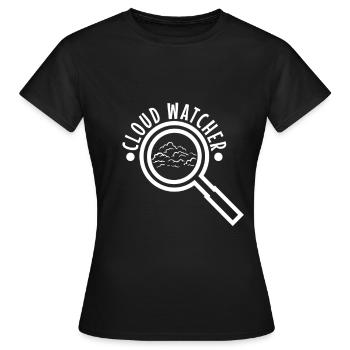 Cloud Watcher - Frauen T-Shirt - Schwarz - Vorne - AI Model Female 172 dark (172cm)