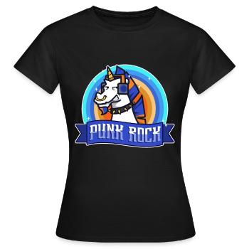 Licorne punk rock - T-shirt Femme - noir - Devant - AI Model Female 172 dark (172cm)