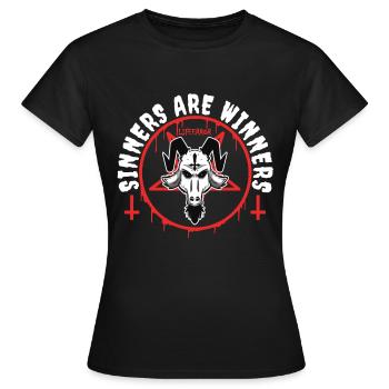 Sinners are Winners - Lifeerror - Women's T-Shirt - black - Front - AI Model Female 172 dark (172cm)