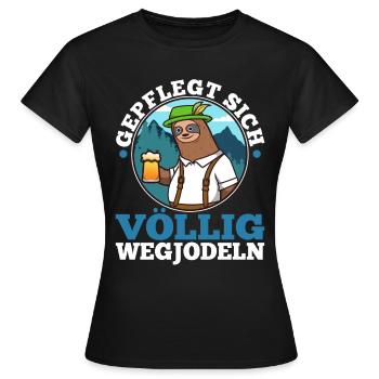 Yodel bien entretenu - T-shirt Femme - noir - Devant - AI Model Female 172 dark (172cm)