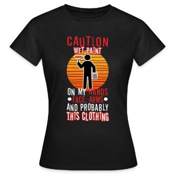 Wet paint - Women's T-Shirt - black - Front - AI Model Female 172 dark (172cm)