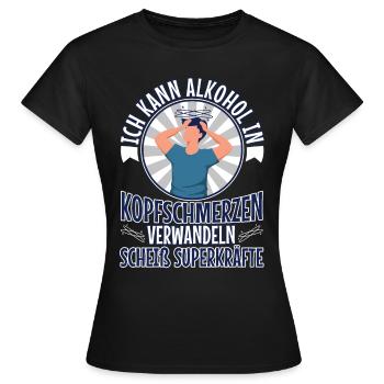Nüchtern betrachtet war es besoffen besser - Frauen T-Shirt - Schwarz - Vorne - AI Model Female 172 dark (172cm)
