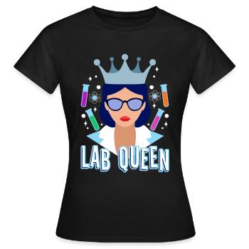 Lab Queen - Frauen T-Shirt - Schwarz - Vorne - AI Model Female 172 dark (172cm)