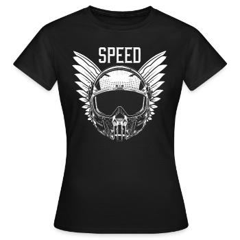 Speed - Women's T-Shirt - black - Front - AI Model Female 172 dark (172cm)