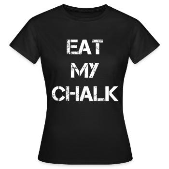 MANGEZ MON CRAIE - BOULDER - T-SHIRT ESCALADE - T-shirt Femme - noir - Devant - AI Model Female 172 dark (172cm)